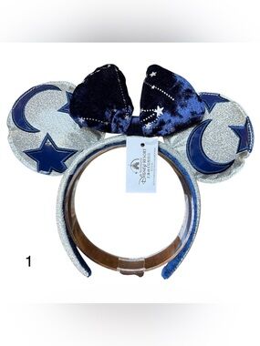 Disney Parks Fantasia Constellation Star Moon Sorcerer Mickey Ear Headband NEW 1